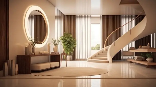 pngtree-modern-stylish-entryway-with-key-table-and-mirror-rendered-in-3d-image_3775602